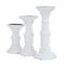 White Wood French Country Candle holder 10",8",6"